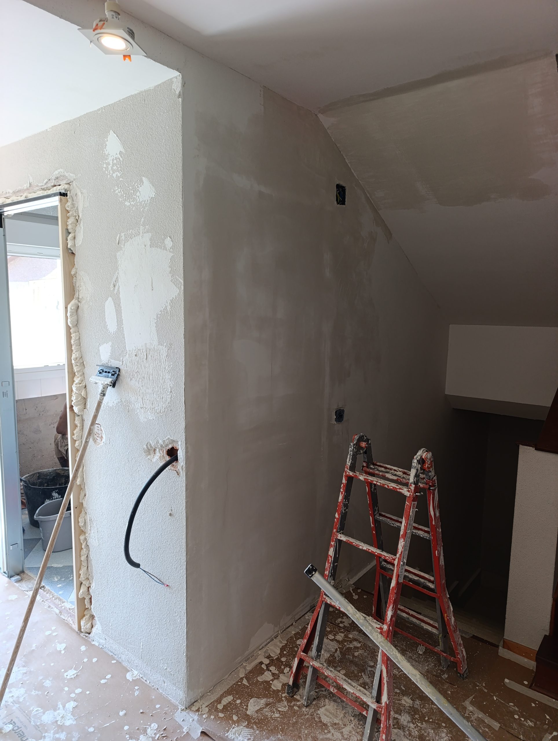 Reforma de cocina en Las Rozas durante la obra